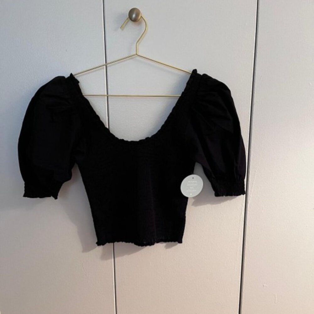 The Aiko Nap Top | Black Cotton | S - Picture 4 of 5